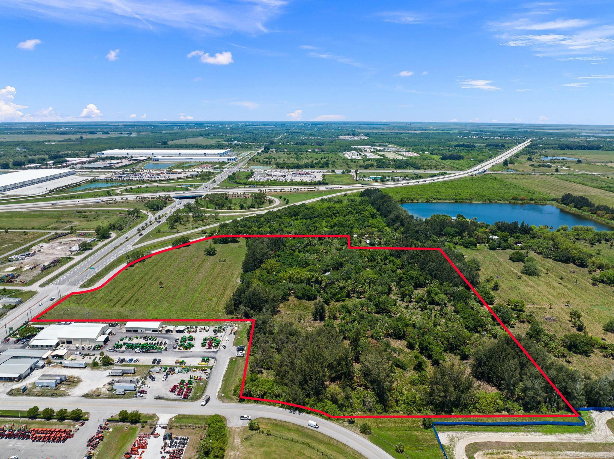 Prime I-95 Interchange development site.28.9 acres located at the NE quadrant of I-95 and Orange Ave. 3 Road frontages - Orange Ave., Lamont Rd., and Loop Rd. Zoned Industrial. The parcel can also accommodate commercial uses with its Mixed-Use land use. Municipal water and sewer available to the site. Substantial due diligence material available including:Alta Boundary and Topo SurveyEcological Due Diligence ReportPhase I Environmental ReportZoning and Land Use Verification LetterUtilities Map