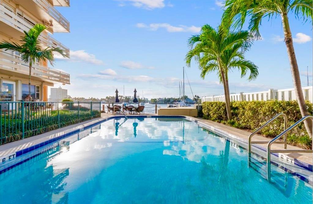 Ultra Contemporary Penthouse Floor Corner Condominium Annual Lease with Beach and Marina Living at its
best. Corner unit with windows facing East, South and North overlooking ocean and Intracoastal marina. Fully
furnished turn key all new porcelain flooring through out and updated kitchen and bath. Intracoastal front Pool
located overlooking marina and a spacious dock to sunbathe and lounge on. One Private Parking Space Included.
Located next to the Ritz Carlton and just one block to the ocean. Walk to coffee shops, Ocean, multiple cafe all
within a block. Amazing value to be in an updated modern unit with a beautiful dock below to sit on and enjoy or
dip in the pool looking at the new Las Olas Marina. Also offered Seasonally with a 90 Day Minimum $4,500.00
Month