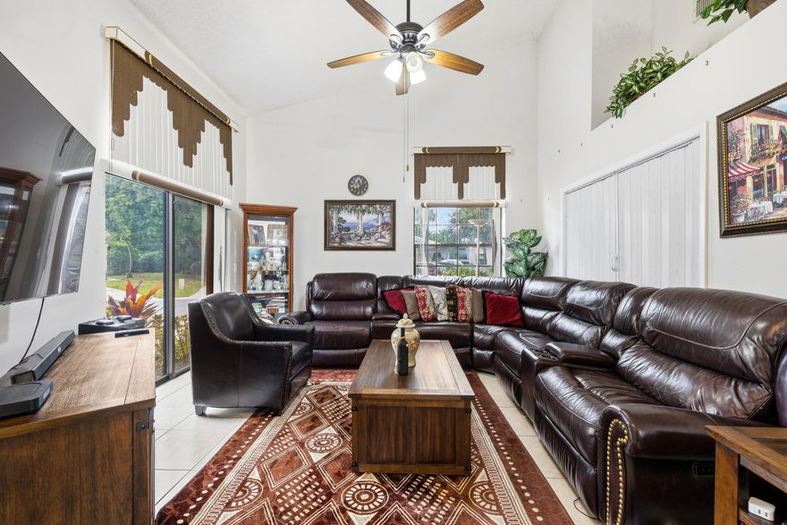 This beautifully maintained Home in Brighton Lakes is a must-see! Featuring 3 bedrooms and 2 bathrooms, it offers serene lake views and the gentle sound of the fountain. Partially updated in 2024, it blends modern touches with classic charm. With a roof only 5 years old, maintenance worries are minimized. The kitchen boasts updated cherry cabinets and granite countertops, perfect for culinary enthusiasts. A large 2-car garage provides plenty of space. This peaceful community offers a heated pool, clubhouse, and tennis courts. Its fantastic location puts you within walking distance of shops, restaurants, and Publix, with a short drive to the beach. 

**The community is designated for residents 55 and older.**