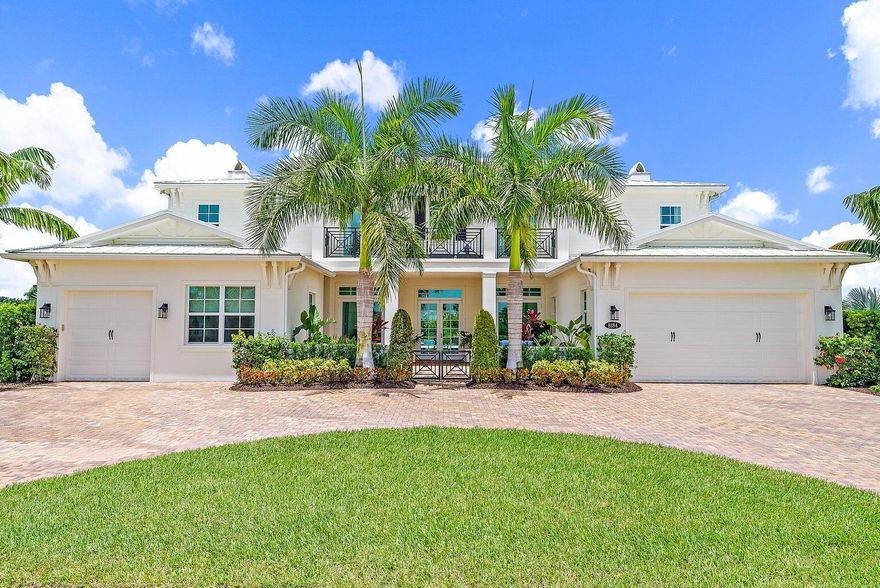 Welcome Home!  This Outstanding Wentworth Model Home was Built in 2020, Sitting On A Gorgeous 1.05 Acre Preserve Lot Has Endless Features & Is Filled With Upgrades! Located In The Prestigious Sought After New Gated Community of ''Prado'', It Is Close To The Beach, Dining, Every Convenience & Is Located In The Heart Of Jupiter! This Impressive Home Offers 5 Bedrooms, plus a Den/Office, Club Room/Media Room, 6 Full Bathrooms & 2 Half Baths, 6254 Living Sq Ft,  Spacious 3 Car Garage.  Walk up the Circular driveway to the Open Gated Front Courtyard into the Double Glass Door Entryway To find volume ceilings, an Upgraded Expanded Grand Foyer, a Elegant Double Staircase and Extra Large Sliding Doors to the Lanai and Pool.  Beautiful Upgraded Tile Floors with a Wood-Look Throughout