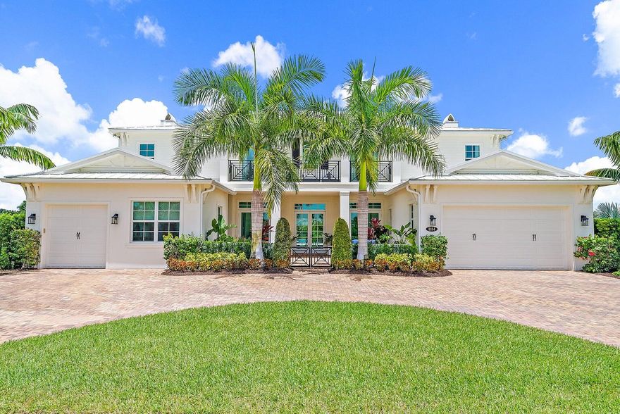 Welcome Home!  This Outstanding Wentworth Model Home was Built in 2020, Sitting On A Gorgeous 1.05 Acre Preserve Lot Has Endless Features & Is Filled With Upgrades! Located In The Prestigious Sought After New Gated Community of ''Prado'', It Is Close To The Beach, Dining, Every Convenience & Is Located In The Heart Of Jupiter! This Impressive Home Offers 5 Bedrooms, plus a Den/Office, Club Room/Media Room, 6 Full Bathrooms & 2 Half Baths, 6254 Living Sq Ft,  Spacious 3 Car Garage.  Walk up the Circular driveway to the Open Gated Front Courtyard into the Double Glass Door Entryway To find volume ceilings, an Upgraded Expanded Grand Foyer, a Elegant Double Staircase and Extra Large Sliding Doors to the Lanai and Pool.  Beautiful Upgraded Tile Floors with a Wood-Look Throughout The Main Living Areas & ALL IMPACT DOORS & WINDOWS.  To the Left Of The Foyer Entry is The Office/Den with Walk Out Double Doors Onto The Courtyard.  To The Right of the Entry is the Formal Dining Room That Can Accommodate a Large Gathering, also with Beautiful Glass Double Doors to the Courtyard.  Walk through the Butlers Pantry & toward the Kitchen which Offers numerous Solid Wood 42'' Raised Cabinetry With Crown Molding, Under Cabinet Lighting With Walk-in Sensors, Gorgeous Quartz Countertops, A Large Kitchen Island, Top Of The Line SS Appliances including a 5-burner Gas Stove, Double Oven & a very spacious customized Walk In Pantry with sensor lighting. The Kitchen Flows into the Breakfast area & Two story Family Room that offers a wall of windows offering Abundant Natural Light and gorgeous views of the pool and preserve.  Turn toward the hallway to find a half bath for guests and a full cabana bathroom.  The Club Room/Media Room Is the Perfect Space To Entertain Family and Friends, Host Great Billiards Games, Movie Nights and more. This home also offers a private retreat suite for Guests, In-Laws, or a Nanny which includes a mini fridge, sink & cabinetry for any needs. It has a living area, a bedroom and its own en-suite full bathroom.  It also provides its own door to the front courtyard.  Just off the retreat, this home has a beautiful wood paneled elevator with phone connections and alarm for convenience and safety moving between the two floors. Walking out the Glass Sliding Doors To The expanded Covered Lanai Offering Extended Travertine Decking With A Beautiful Salt Water Heated Pool, a large Sun Shelf & Hot Tub. The Privately Landscaped Backyard Is A True Oasis & A Great Place To End The Day Dining, Swimming and Relaxing. On the 2nd level you will Rest and Relax in the Expanded Owners Suite, a Private Retreat with a Large Ensuite Bathroom, dual vanities, His & Her Lavatories, and Two Spacious Walk-in Closets. A Spa feel is complete with a separate Soaker Tub & Large Walk-in Glass Shower. The other 3 Bedrooms All Offer Ensuite Bathrooms and Walk-in Closets. Two Bedrooms share a Walk Out Balcony To Enjoy The Sunrises & Sunset Views. There Is An Upstairs Loft With Half Bath Overlooking the Family Room and Fabulous Views of the Property, Pool and Preserve.  This Additional Multipurpose, Reading, Gaming Or Craft Room can also be converted into a bedroom if desired.  In addition, the 2nd story Landing has Large Sliders to an expanded  Balcony with Breathtaking Views of the Pool and Property.  The Laundry Room Is conveniently located on the 2nd floor. The Expansive Circular Driveway Is Perfect To Park Multiple Cars on the Driveway & Convenient When Pulling Out Of Any Of Your 3-car Garages. Welcome Home to Luxury Living in the Beautiful Family Friendly Community of Prado!