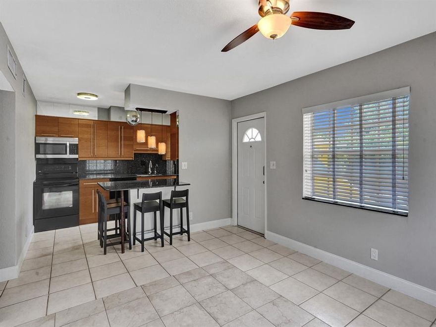RAPID APPROVAL! A gorgeous 2BD|1BA in the heart of Wilton Manors awaits. Ideally located in a quiet, boutique complex close to Wilton Drive & Downtown Fort Lauderdale, this 2nd floor CORNER UNIT will catch your attention. Key features include 2 ASSIGNED PARKING SPOTS, freshly painted interior, decorative stone accent wall in living room, stylish open kitchen complemented by granite countertops & a dining bar, natural light, California closet in main bedroom, & more. This is an opportunity you don’t want to miss. Schedule a showing today! WATER & TRASH included in rent. No pets allowed