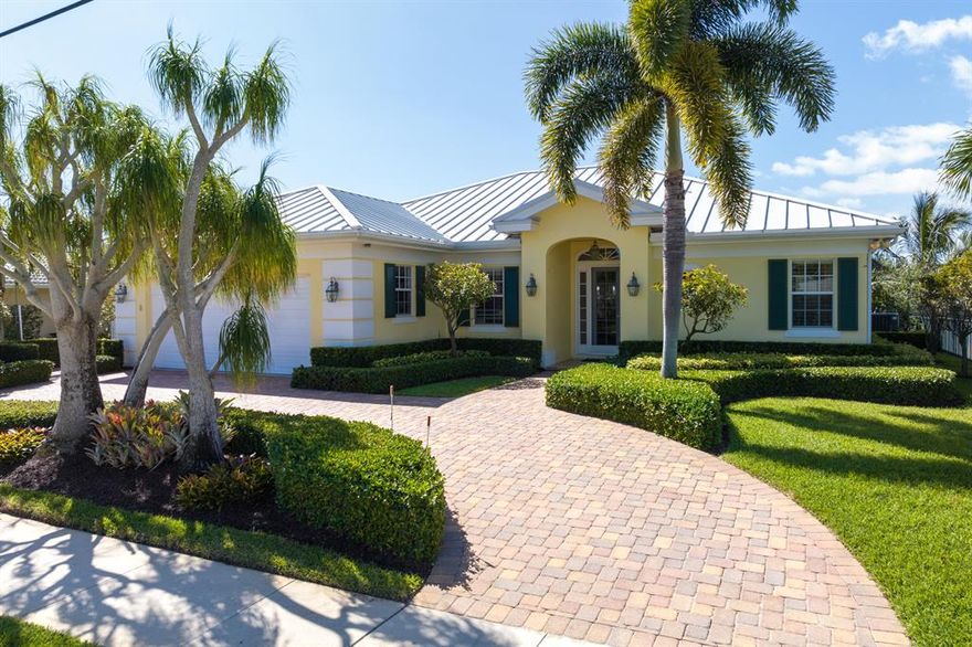 This is your chance to experience true South Florida Living in this pristine 2010 built waterfront home located on the widest canal, (90+ ft.) in the highly desirable Village or North Palm Beach. This home features 3 bedrooms, 2.5 baths, 2 car garage, 50' composite dock with electric and water and 16,000 lb. boat lift. CBS  construction.Total Sq. Ft. 3,708. A/C Sq. Ft. 3,086. Lot size 80 x 130 (.2295 acres) Backyard with South exposure. Impact windows and doors. Metal roof. Full house Generac generator. New exterior paint. Electric patio screen and awning. Circular paver driveway. Foyer. Skylight, Crown molding, Marble flooring, Ceiling fans, Window blindsFrench doors, Water and dock view from almost every room. Open dining area with chandelier lighting. Storage shed on concrete slab.