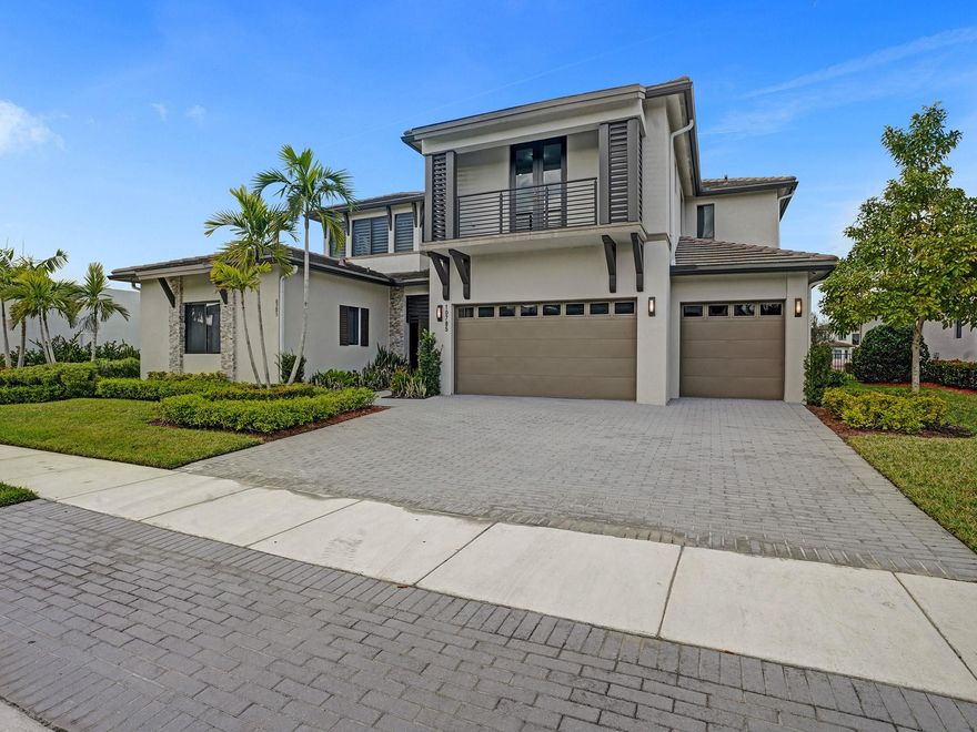 Contemporary opulence with all the sophisticated upgrades desired with 6 bedrooms and 5.5 baths, grand entrance with 24 feet ceilings and sweeping staircase. This expanded very tastefully customized Orleans model with attached Casita suite (2 rooms, full bath and separate entrance), is situated on desirable Estuary Drive within beautiful Cascata at MiraLago. No expenses spared ($600K++)on this lakefront beauty, Swim Jet System pool, expanded pavers and patio and outdoor kitchen. The home is built to entertain with a custom wine room, massive kitchen with rich cabinetry and butler pantry and upgraded appliances. In addition to all the entertaining space there is an oversized loft upstairs, the primary suite has a sitting room and stunning balcony, the bath is truly a spa. A truly must see.