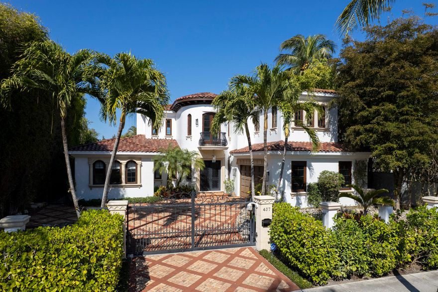 This stunning Mediterranean-style home is ideally situated just moments from the beach, Town docks and the finest dining and shopping.

Spanning approximately 5,250 square feet, the home features 5 spacious bedrooms and 6 beautifully appointed bathrooms. Thoughtfully designed with sunlit interiors and graceful architectural details, this home accommodates both comfortable everyday living and elegant entertaining.

Generous living spaces flow seamlessly to inviting outdoor areas where you find lush landscaping and private pool oasis. Some features of the property include a large two car garage, gated driveway, outdoor BBQ, impressive office/den, elevator and dual master bathrooms.