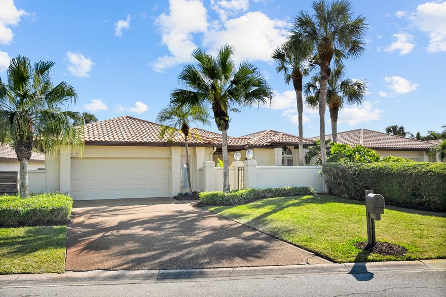 Welcome to this beautifully updated Ironwood Patio Home, where style, comfort, and functionality come together effortlessly. This CBS-built home offers 3 bedrooms and 2.5 bathrooms, thoughtfully designed for modern living.

The light-filled interior features beautiful engineered hardwood flooring throughout the main living areas and an inviting open layout. The crisp white kitchen is a true centerpiece, complete with stainless steel appliances, a stylish accent bar with wine fridge, and plenty of space for entertaining. Just off the main living area, you'll find a dedicated office or library, perfect for working from home or a quiet retreat. The spacious primary suite includes a well-appointed bathroom with dual sinks and a walk-in shower. Step outside to enjoy Florida living at its best with a screened-in porch plus open patio space, all overlooking a fully fenced private backyard - ideal for pets or relaxing outdoors.

Additional highlights include abundant natural light, a 2-car garage with epoxy flooring, and the added peace of mind of a new 2025 AC unit. This home is truly move-in ready and perfect for both seasonal residents and full-time living!

Mariner Sands Country Club offers 2 championship golf courses, tennis, pickleball, croquet, a world-class fitness center, resort-style pool, restaurant, and a new $35 million clubhouse.