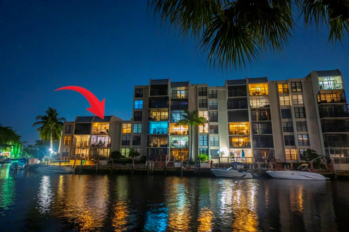Boca Bayou is gated, waterfront community perfectly located in east Boca Raton with 5 heated pools, fitness center, club house (renovations underway), bocci ball, tennis courts and boat docks. Walking distance to Mizner Park, Fresh Market,Trader Joe, playground and pickleball courts and short ride to Deerfield beach pier and beaches. It is truly prime downtown location.Do not miss this beautiful waterfront 2 bedroom 2 bath condo that is available now and can be rented annual or seasonal. Breathtaking view of wide canal from your private screened balcony with no neighbors above you. New kitchen and appliances, freshly painted in neutral modern color. Monthly rent includes hot and cold water/sewer and cable with HBO, assigned parkingBoat dock may be available upon request from associa
