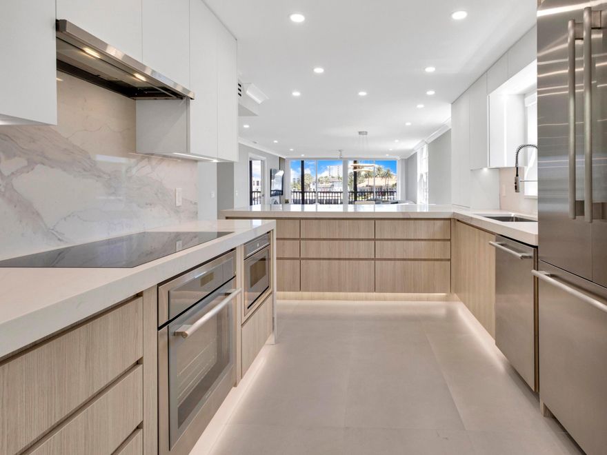 Welcome to this stunning, completely remodeled 3-bedroom, 2-bathroom corner residence in Harbourside, offering breathtaking direct Intracoastal and marina views in the heart of Delray Beach. This light-filled rental exudes luxury and sophistication with a fully renovated open-concept layout and custom large-format porcelain tile flowing seamlessly throughout. The show-stopping chef's kitchen features high-end Thermador appliances, quartz countertops, and sleek custom cabinetry perfect for entertaining while enjoying spectacular water views upon entry. Spacious bedrooms offer three generous walk-in closets, beautifully renovated bathrooms, full impact hurricane glass, covered parking, and a private storage locker for added convenience.
Harbourside is truly a dream destination, an exclusive boating community set directly on the Intracoastal with a private marina featuring 28 boat slips, new docks, seawall, and elegant landscape lighting. Residents enjoy resort-style amenities including a sparkling pool, tennis and pickleball courts, clubhouse, and a vibrant social calendar with events year-round. All-ages and ideally located just minutes from Atlantic Avenue and award-winning beachesand within walking distance to Publix, Trader Joe's, Fresh Market, shops, and restaurants. This hidden gem offers the ultimate luxury waterfront lifestyle in one of Delray Beach's most desirable settings.