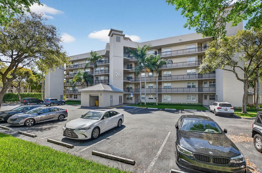 Stunning 2BR/2BA deluxe condo in the heart of SE Boca! Nestled on a private cul-de-sac, this bright, move-in ready split floor plan offers the perfect blend of style & privacy. Open-concept kitchen boasts white cabinetry, granite counters, breakfast nook & snack bar. Impact windows & slider throughout. Private in-unit washer/dryer. Enjoy your covered balcony steps from beautiful Hillsboro Park. Resort-style amenities include 5 heated pools, tennis, fitness center, putting green & clubhouse. Milestone Inspection & SIRS complete. Minutes to Starbucks, Mizner Park, downtown Boca, Trader Joe's, Fresh Market & pristine beaches. HOA covers gated security, reserves, water, trash & cable w/HBO. All ages welcome!