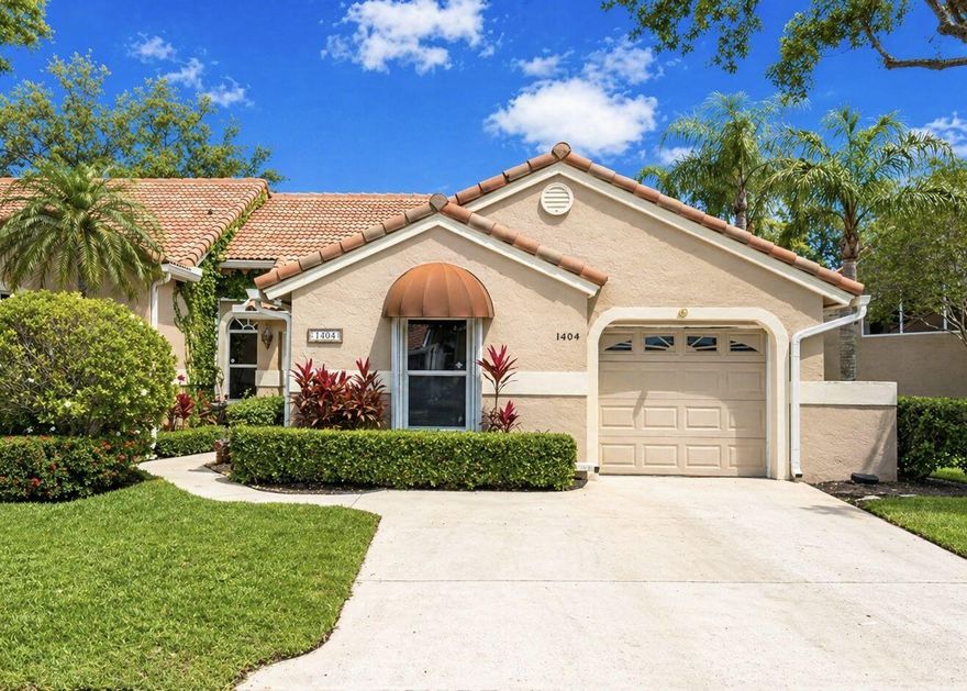 Located in the desirable Heather Run community of PGA National, this charming 3-bedroom, 2-bath villa offers unique Saltillo tile floors, and gorgeous, colorful ceramic tiles in bathrooms and kitchen. Vaulted ceilings and an open, spacious floor plan create an abundance of natural light, while the split-bedroom layout ensures privacy. Enjoy the best of Florida living with serene natural preserve views right in your backyard—perfect for taking in breathtaking sunsets and peaceful surroundings. PGA National residents enjoy scenic walking paths, bike trails, and nearby parks that support an active, vibrant lifestyle.  Optional club membership unlocks access to world-class golf, a state-of-the-art sports complex, a full calendar of social events, and a newly renovated clubhouse. PGA National is ideally located just minutes from premier shopping, dining, and Palm Beach International Airport, this villa offers both tranquility and convenience in one exceptional setting.