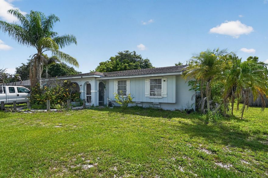 Welcome to this move-in-ready CBS home in the heart of Port St. Lucie! Offering 2 bedrooms, 2 bathrooms, and a desirable split-bedroom floor plan, featuring an updated kitchen with granite countertops, spacious living and dining areas, and beautiful marble flooring throughout. The fully fenced backyard provides plenty of space for entertaining, pets, or outdoor enjoyment. Connected to city water and sewer with no HOA, you'll enjoy added convenience and affordability. Ideally located near shopping, dining, schools, parks, and major commuter routes, this property is perfect for first-time buyers, investors, or anyone seeking comfortable Florida living. Schedule your private showing today!