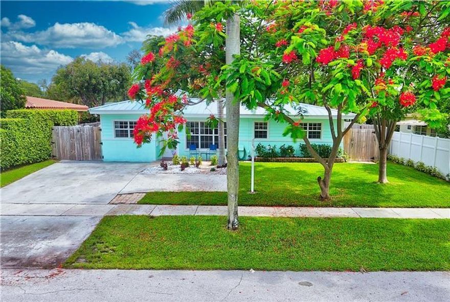 Updated 3 bedrooms 3 bathrooms pool home in Lyons Park with a 2020 metal roof, brand new ac unit and impact windows.  Stainless steel appliances, tankless water heater, solid wood doors, gas stove. Tropical backyard that is fully fenced with pool and spa. Screened patio in back area that over looks pool. Plenty of parking for your boat on the side of home.  Terrazo flooring and laminate in bedrooms with Terrazzo underneath.