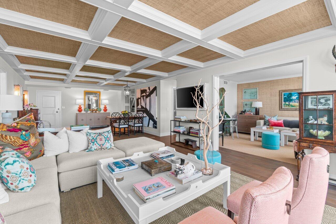 Palm Beach Perfection. Quite possibly the most chic and beautifully decorated unit in the building, this 5th-floor residence at 2773 South Ocean is completely turnkey. Featuring top-of-the-line materials, luxurious finishes, and a convertible den/bedroom, it offers both style and flexibility. The building has undergone a complete renovation with a stunning new resort-style pool, elegant lobby, and full concierge service. Experience the best of Palm Beach living in this sophisticated, move-in-ready gem.