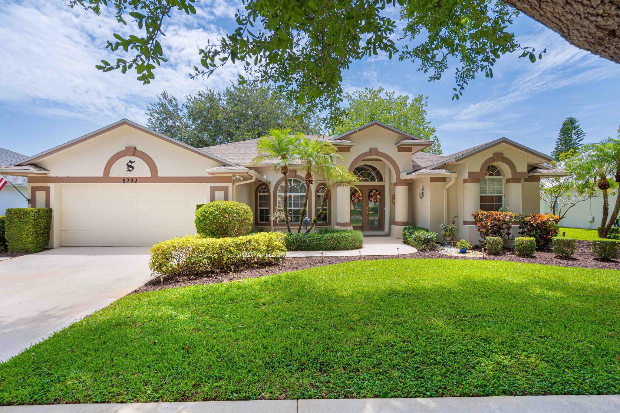 Rare opportunity to own a beautifully maintained home in the highly desirable Lake Lucie Estates--where charm, location, and value come together at an unbeatable price!This beautifully maintained 3-bedroom, 2-bath home with a 2-car garage is ideal for both relaxed living and vibrant entertaining. Step out onto the expansive covered lanai and soak in tranquil lake views--perfect for morning coffee or evening gatherings.Inside, you'll find a spacious layout with separate living, family, and dining areas--each thoughtfully designed for comfort and connection. The heart of the home, the kitchen, features granite countertops, upgraded cabinetry, and ample counter and storage space to make cooking a joy.With a motivated seller and priced to sell, this home won't last long.
