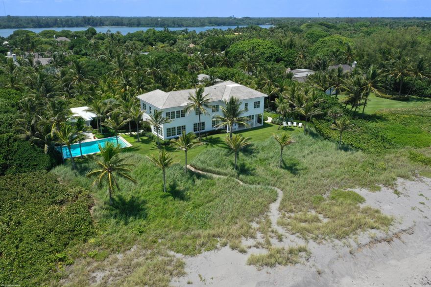 Exceptional is the one way to describe this Traditional Coastal Estate, which sits on 1.8 acres with 225 feet of Ocean frontage. In 2021, high-quality renovations left no room untouched. The landscaping was redone by renowned Landscape Architect, Elizabeth Newland.  This property features a 3-bedroom main house, 2-bedroom guesthouse, and 1-bedroom cabana. The property also includes a 3-car garage and an inviting, Oceanside, salt-water pool. Enjoy breath taking sunrises and privacy from this prime Jupiter Island location.