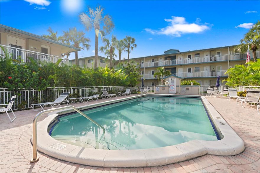 Priced to sell! Located on the top floor, updated flooring and bathroom. AC is only 8 years old. WH is 3 years old. All-ages community offering top of the line amenities including a clubhouse, swimming pool, and on-site laundry facilities. The building passed its 40-year milestone inspection, no assessments!! Minimum credit score of 650 required for buyers. Leasing allowed after 3 years of ownership. $500 refundable common area deposit required by the HOA. All information on MLS for this listing is deemed accurate but not guaranteed & subject to errors & changes without notice.