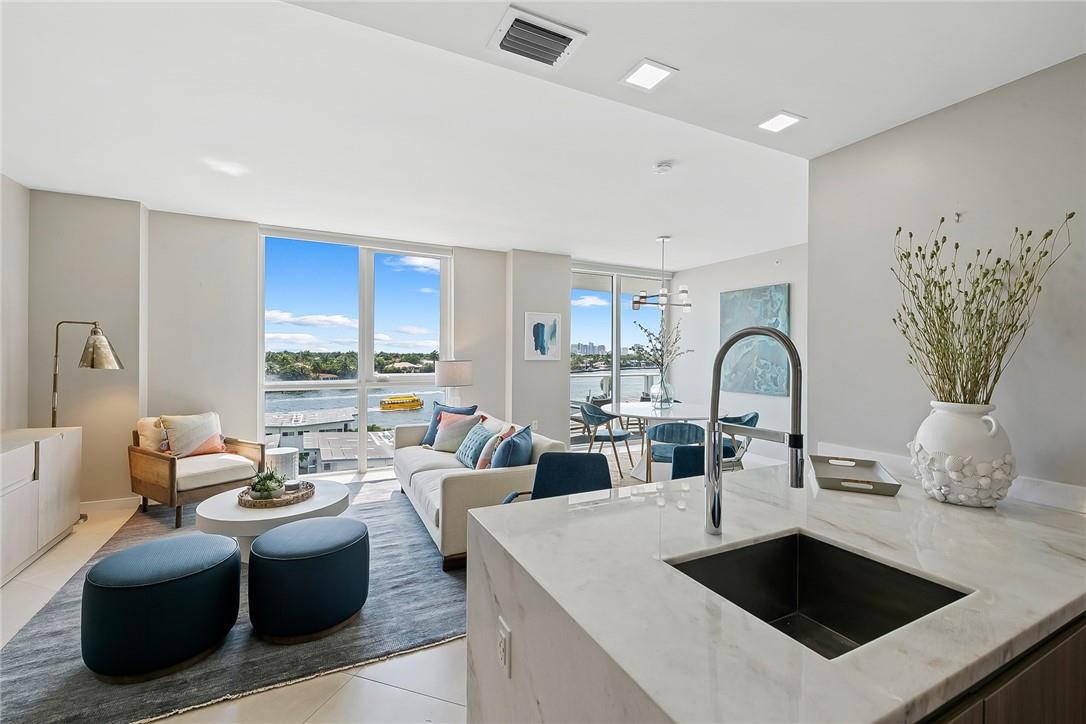 The Beach Condo you have been waiting for! Steps to Fort Lauderdale Beach's white sands and the Intracoastal Waterway, minutes to Downtown, and a lifestyle on-property like no other! 508 is a 2 Bed & 2.5 Bath with AMAZING INTRACOASTAL VIEWS, completely furnished. Tiffany House exudes the luxury & convenience that South Florida's dreams are made of. The magic begins upon arrival, valet parking, a contemporary lobby & amenities galore await; On the 3rd floor, a Theater room, a Fitness Center with Sauna, and a Club Room with a Billiard table. Pool on the 4th floor, in addition, Rooftop Pool with a Restaurant/Bar. Also, Beach Service - Be treated like family and enjoy resort-style comforts.