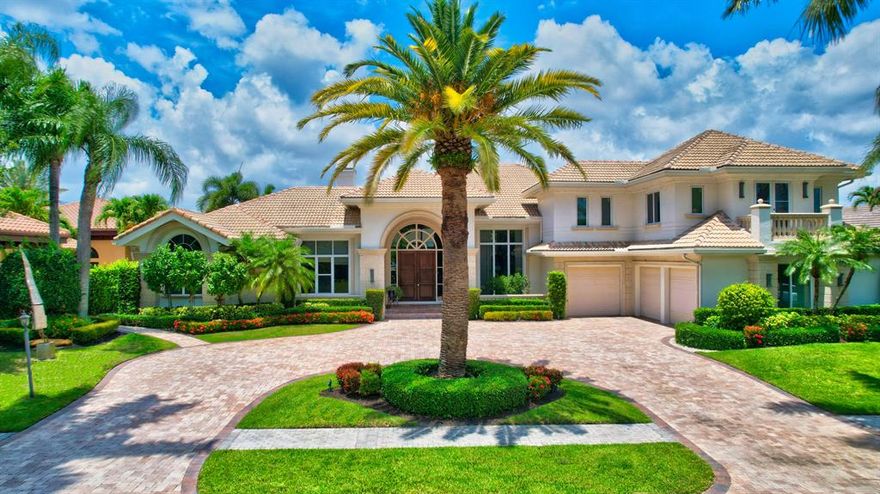 Renovated 5-bedroom + office home in the Lake Estates section of St. Andrews Country Club! Located on an oversized lot with lake views. Updated with hurricane impact glass, full-house generator, all new flooring, and more. Interior is open & bright, with floor-to-ceiling windows, volume ceilings, and lake views from every living space. Ground-level master with his & her baths and large custom walk-in closets. Three additional en suite bedrooms downstairs, and a large VIP suite with kitchenette upstairs. Open kitchen with high-end appliances, including Wolf double ovens & induction cooktop, and a Sub Zero fridge & freezer.  Outside, enjoy the beautiful lake views from a stunning patio featuring a pool w/spa, a pergola covered entertainment center w/outdoor TV, fireplace, & built-in BBQ.