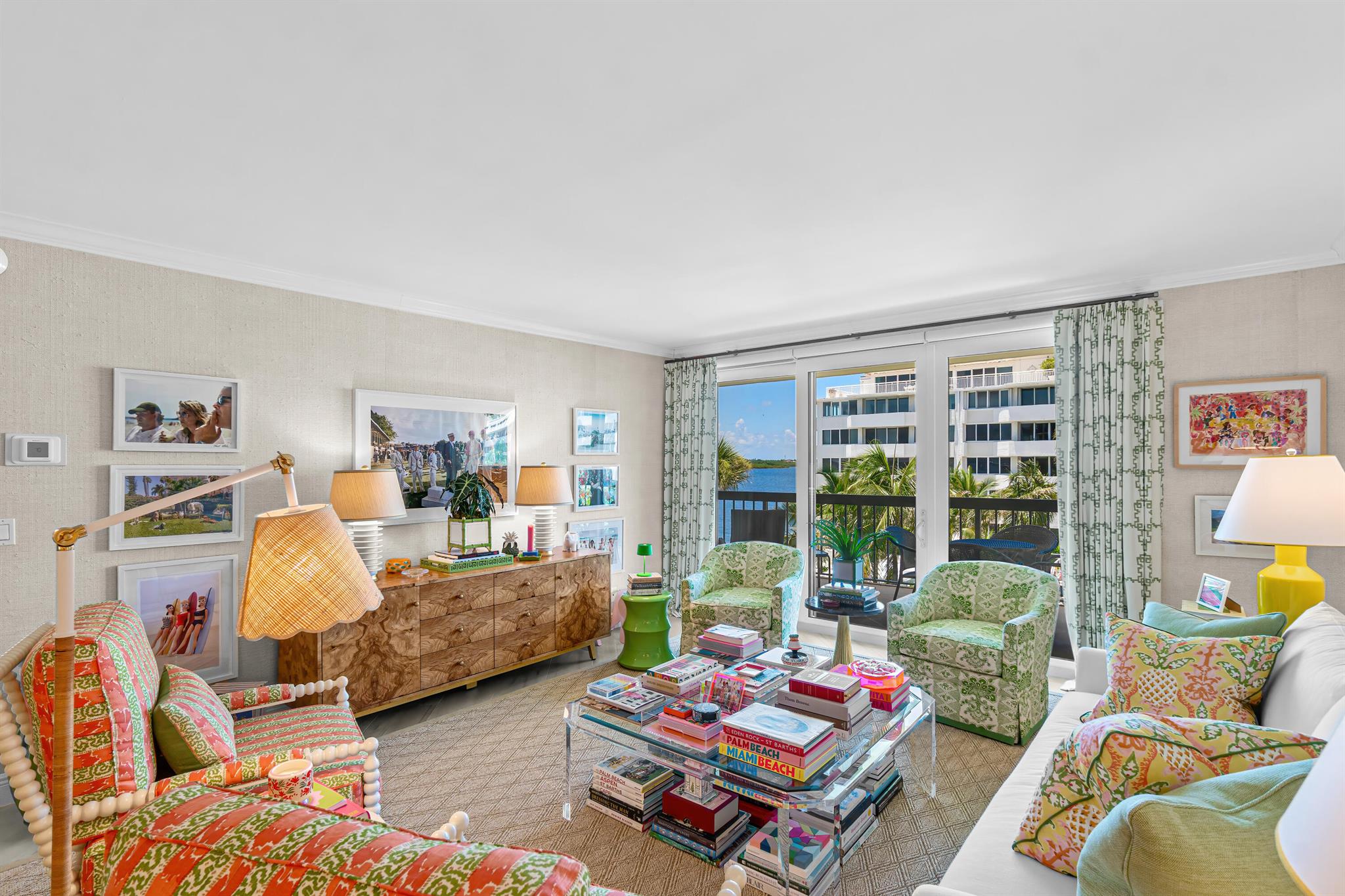 When you close your eyes and imagine the perfect Palm Beach condominium--this is it. This beautifully curated large 2BR/2BA condo along the Intracoastal was designed by acclaimed interior decorator Jonathan Winslow. The residence features crown moulding, high-quality finishes, abundant natural light, and custom Hunter Douglas light shades on all windows--fully remote controlled for effortless ambiance. New A/C units inside and out, along with many upgrades. Balcony offers stunning water views and unforgettable sunsets. Full-service building with 24-hour doorman, gym, pool, & clubhouse. Includes rare indoor + outdoor parking. Steps from private beach access, the Four Seasons, fine dining, Worth Ave, and PBI Airport. A move-in-ready Palm Beach gem. All special assessments paid in full.