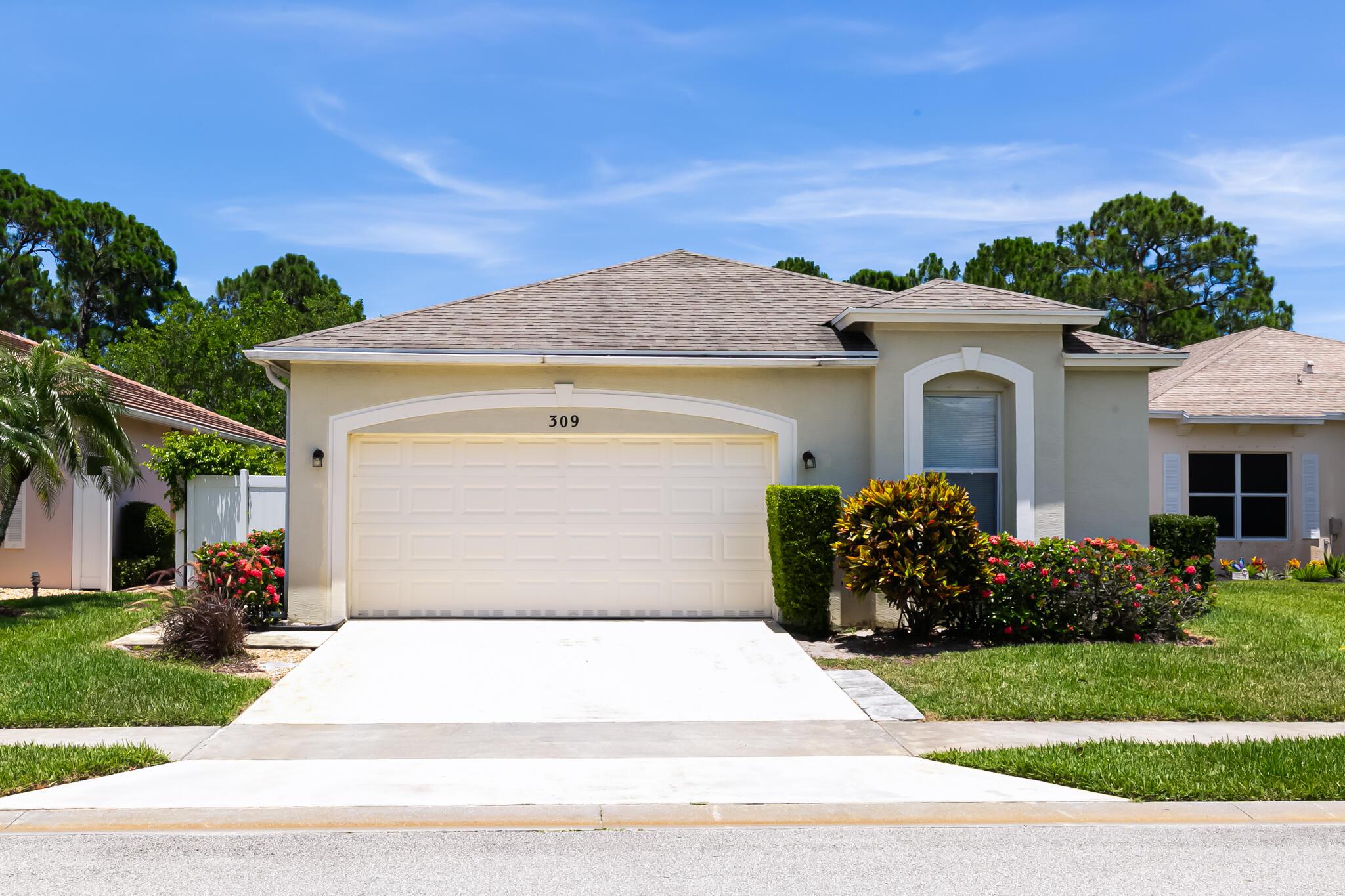 Live in comfort and privacy in this 3-bedroom, 2-bath home in Lake Forest Pointe at St. Lucie West. Backing up to a peaceful preserve, enjoy quiet mornings on the covered screened porch. This spacious home offers an open floor plan, large dining area, and a well-equipped kitchen with stainless steel appliances, ample cabinet space, and a cozy breakfast nook. The primary suite features tranquil views, a walk-in closet, and an en-suite bath with a soaking tub. Includes a 2-car garage and oversized laundry room. Residents have access to a refreshing community pool, perfect for lounging on sunny days or socializing with neighbors. Conveniently located near I-95, shopping, dining, and top schools.