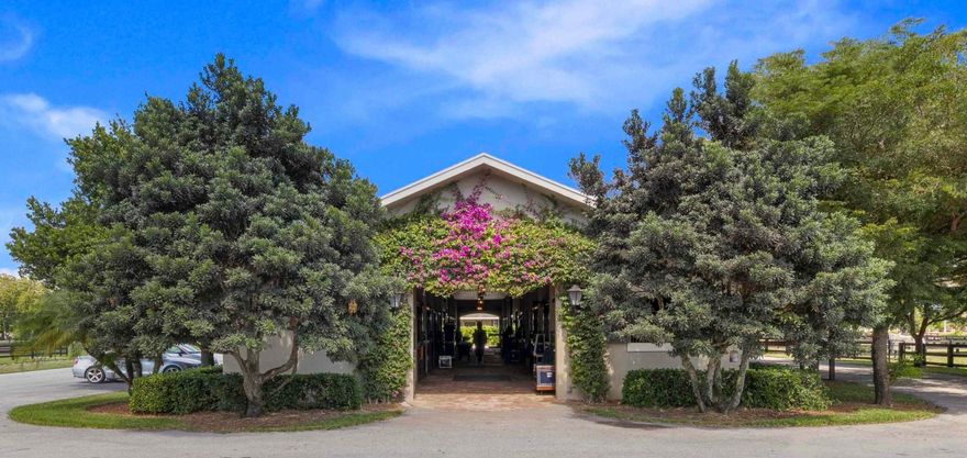 This 15.47acre move-in ready equestrian facility has ability to house a full program now or to be the canvas for the training center or private facility you're dreaming of! Consisting of 2 parcels: 5.16 acres have all of the current improvements including 16 stall center aisle barn with feed and laundry room, separate half bath, tack room with full bath & mini kitchen, aisle-grooming; 2 washracks & 2 grooming x-ties outside. There is a separate 3bed/2bath staff house w. complete panel shutters for storm protection. In the back of this parcel, you'll find an additional full storage building for tractor, jumps, hay, shavings and supplies along with a 4bed/4bath staff penthouse apartment above. The second parcel is 10.31acres w. paddocks & a field for hacking, & could be further developed. DISCLAIMER: All information provided to you regarding this Property by Realtor and their associates has been obtained from third parties such as the Multiple Listing Service, public records and other sources. All Buyers should independently verify all information provided regarding this Property. The Sellers, Realtor and Broker make no representation as to the accuracy of this information. All Buyers should perform their own independent due diligence regarding this Property before executing a Contract for Sale and Purchase for this Property.