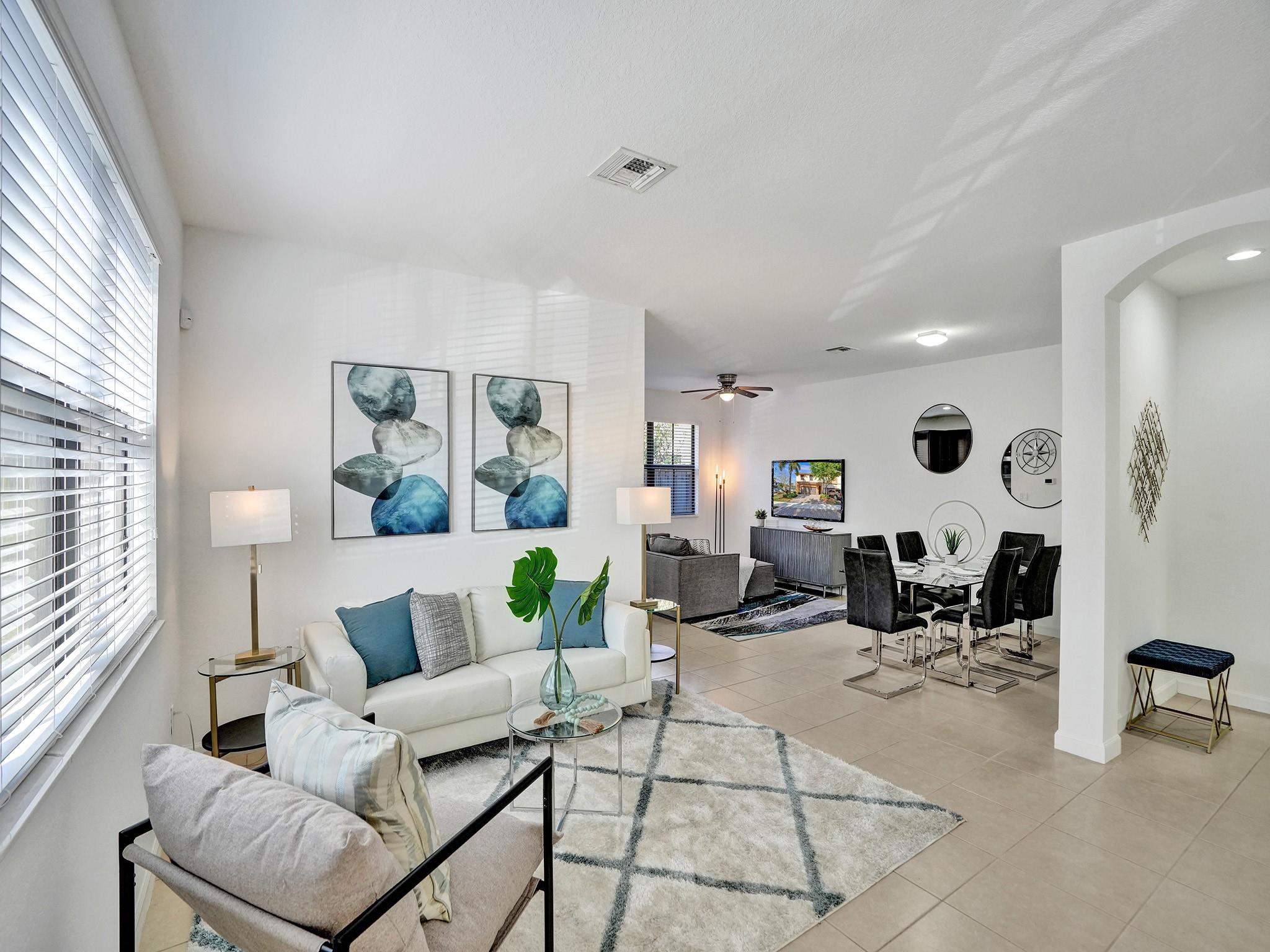 Beautiful, newly painted, no carpet, new floors upstairs. End unit light and bright 3 bedrooms, 2.5 baths, fenced backyard in highly sought after Town Parc @ MiraLago. All impact windows and doors, brick construction. Resort style living at its best. Enjoy pool in Town Parc and full access to Resort style amenities. Clubhouse and Sportsplex, with resort style pools, 2 gyms, saunas, steam room, banquet facilities, billiards rooms, spin room, multiple tennis courts, indoor and outdoor basketball, kids splash park, kids play park and more. 24 hour manned gate to enjoy all that the the community has to offer. Easy to see and A rated schools.