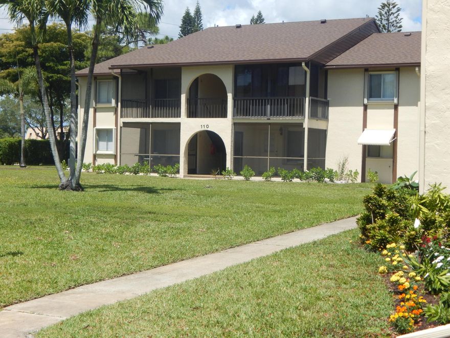 Handyman Special, this condo needs help! but the price will make it a great investment for you, Come and see it and see the possibilities, second floor condo with accordion shutters. CASH only, it needs a lot of work but great for someone who is a handyman or investor. All measurements are estimated, selling agent to check everything with condo association, City of Greenacres and County. Seller has POA for this sale. The maintenance fee is $969.40 and it's paid quarterly; it comes to about $323.13 per month