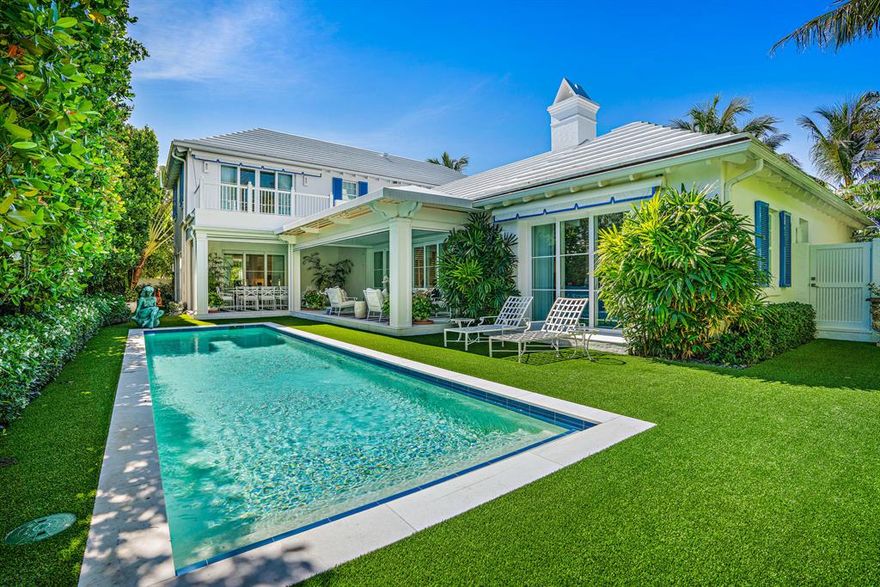 One of Palm Beaches most elegant contemporary home. Live the convenience of a Breakers' penthouse residence but the privacy of a single family home.Gardens, pool, ocean access and cabana. Garden statues do not convey. Chandeliers do not convey.