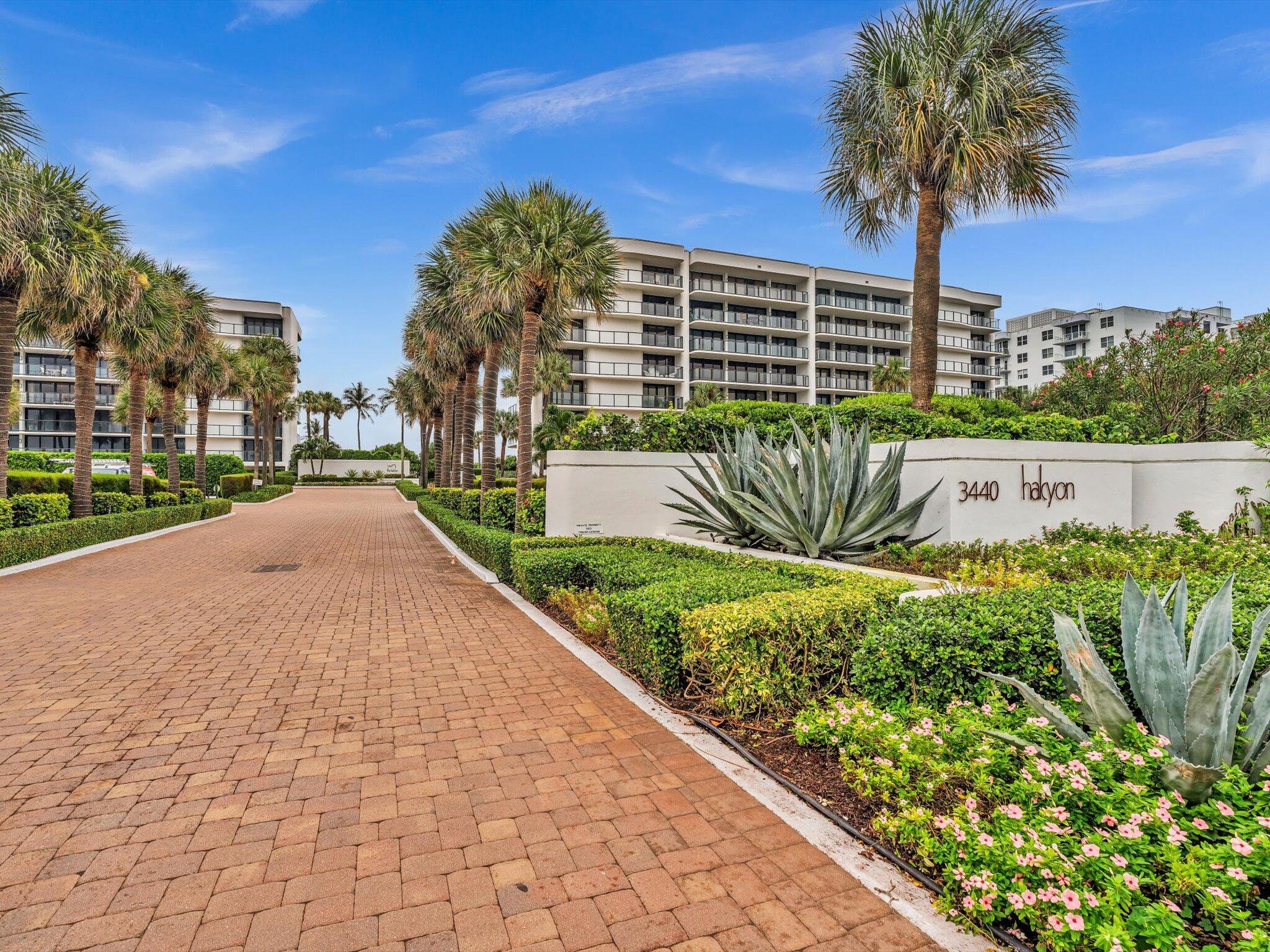 Seasonal $14,500/mo or Annual $8,500/mo. Beautifully furnished 2-bedroom, 2-bath Direct Intracoastal residence at the newly renovated Halcyon Palm Beach. This spacious split-bedroom floor plan faces west, offering breathtaking sunset views over the water. Elegantly redesigned with quality furnishings and tasteful decor, it's move-in ready for seasonal or annual enjoyment. The Halcyon features 24-hour doorman service, resort-like pool and designer finished hallways,  Har-Tru tennis courts, fitness center, beach access, and garage parking. Enjoy resort-style living just minutes from Worth Avenue and all the best of Palm Beach.