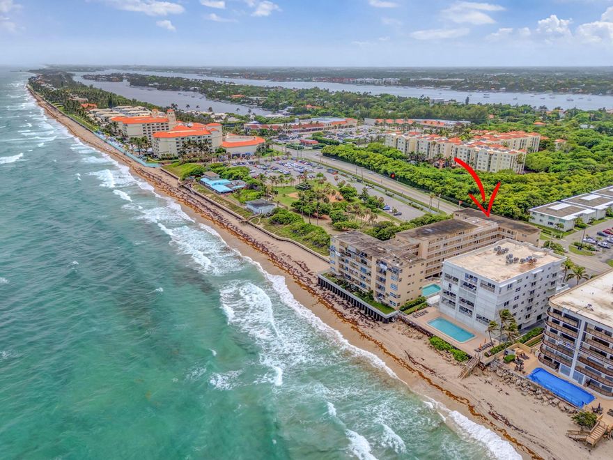 AVAILABLE ANNUALLY OR SEASONALLY. Where else are you getting a condo in an oceanfront building on South Palm Beach for UNDER $2,000/month? This 1/1 at Imperial House has consistent wood flooring throughout, a massive balcony & stainless-steel appliances. The building boasts 2 rooftop decks: you can enjoy epic sunrises over the ocean & sunsets over the Intracoastal. There's a great peek at the ocean from the pool as well.This boutique building is the closest on the Strip to Lantana Beach, which is right next door! Dune Deck Cafe is just on the other side of the beach, with the Eau Resort just beyond that. Plaza Del Mar is on the corner, with a Publix, shopping & dining options.The unit comes with an assigned parking spot (Please note the 1-car maximum.) Schedule your showing today!