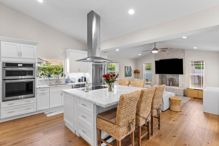 Completely Renovated Oasis in the heart of Boca Raton featuring a chefs kitchen! Pie shaped lot with epic pool and hot tub and space to add on in the future. Inside was redone to live in 5 years ago and ready for you to show off your chef skills or just enjoy some Uber Eats! 2 living rooms and a formal dining room round out this one of a kind home. Central Boca has the best schools, parks and restaurants with the edition of restaurant row and proximity to Town Center Mall! Lakewood Oaks is an amazing neighborhood full of mature trees and friendly neighbors. House is priced competitively do not wait to see this, it won't be around.