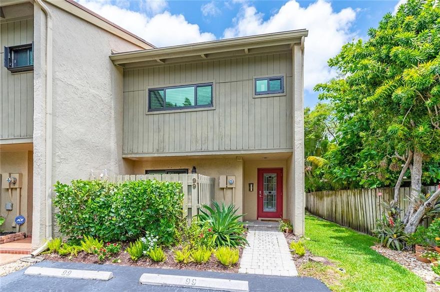 This absolutely one of a kind corner unit,is beyond words.From the soaring heights of the vaulted ceilings,to the tranquil water views this home is truly breathtaking.The 3 outdoor spaces that are specific for your private use.With three desks to work from home,spacious bedrooms both with in-suite bathrooms,a loft bonus room & more.Beyond the space,the unit is fully furnished with exquisite taste & style.Every angle of this space was thought through & would be marvelous to call home.THIS IS FURNISHED we can not remove the furniture.Friendly neighbors,lush gardens,pristinely lit driveway it is simply put,an oasis.FPL & H20 bills (approx. $120 & $100)will need to be transferred.Please this is for a SERIOUS & RELIABLE renter.Credit & Background will be reviewed.PETS are case by case.