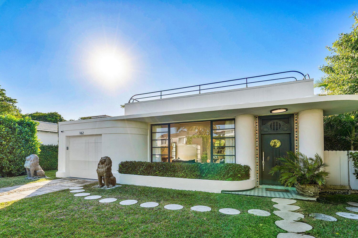 Premier in-town pied-a-terre just steps from Worth Avenue and the beach, this Landmarked Belford Shoumate home combines the timeless Art Deco aesthetic with the perks of modern living. Recently renovated by interior designer Danielle Rollins, this 3-bedroom, 2-bathroom residence is bathed in natural light and is truly one of a kind. Designed for entertaining, the outdoor spaces are a true highlight. Enjoy the poolside bar or ascend to the beautifully landscaped rooftop terrace with a putting green and city views. With a new roof, HVAC, and recently resurfaced and retiled pool with new equipment, this Art Deco gem is ready to be made yours.