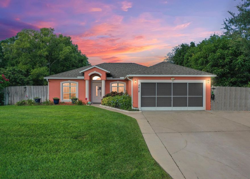 Welcome to your Florida home! This beautiful 3-bed, 2-bath pool oasis is a true gem. Enjoy peace of mind with BRAND NEW METAL ROOF (2023), NEW A/C (2023) and Hurricane Impact Windows. The vaulted ceilings, plantation shutters and tile throughout create a spacious and stylish interior. Step into the fenced backyard, complete with an irrigation system, saltwater pool (New Pool Pump 2022),  lanai, and covered patio - a perfect retreat for entertaining. NO HOA- bring your truck, motorcycle, boat or RV! There's even a 30 AMP to plug in your RV plus an extended driveway.  Located close to I-95 & turnpike for an easy commute, close to Tradition town center, Becker road shops and Woodland Trails Park and dog park.