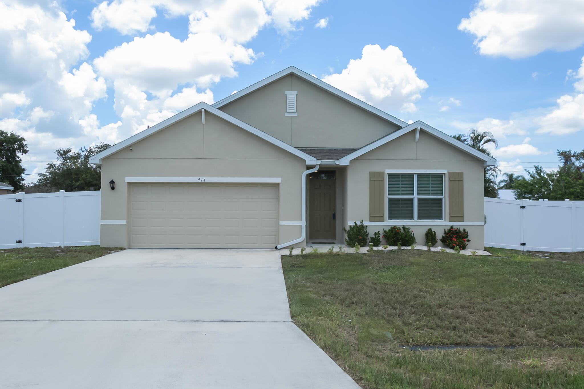Beautifully maintained 4-bedroom, 2-bath home built in 2022 with thoughtful touches throughout. From the moment you step into the welcoming foyer, you'll feel right at home. The spacious kitchen features stainless steel appliances, a large island, and a walk-in pantry--perfect for both entertaining and everyday living. The open-concept design flows seamlessly from the living area to the dining space, offering comfort and functionality. The primary suite includes a large walk-in closet, dual sinks, and a walk-in shower. Additional highlights include, built in closet system in bedroom, a fully fenced backyard and a storage shed. The home presents beautifully and is move-in ready. Conveniently located near shopping, dining, parks, and the Turnpike.