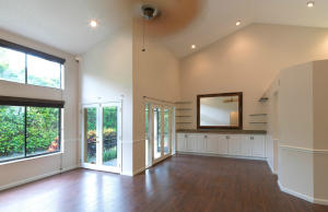 Now showing for 12/1 availability. Roomy and bright 1,990 sq ft townhome, upgraded & updated, clean, open floorplan with vaulted ceilings. Master on 1st floor. Walk-in closets in all rms. 2 BRs upstairs. Corner unit. Totally redone in 2013: new roof, new wood flooring, new carpet, new tile in bath, new window treatments, granite counters throughout, fresh paint, new cooktop, new A/C, new garbage disposal, washer & dryer. Screened-in patio. Lush & manicured landscaping. East Boca Raton Hidden Treasure! Land's End (located off Glades between BRRH and FAU), is a quiet townhouse community with lush and secluded pool, hot tub, sauna, cabana bath. Steps from Boca Regional Hospital, in the heart of Boca Raton. Perfect for doctors and hospital employees - walk to work! No smokers please.