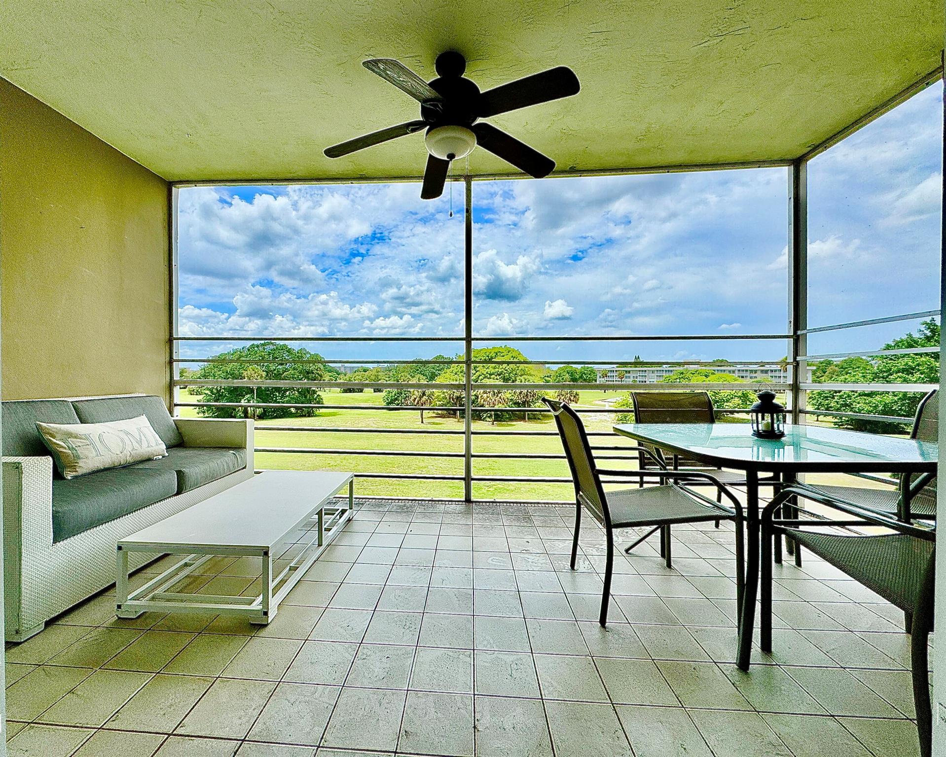 Exceptional Golf Views! Fully furnished 3BR/2BA turn-key rental in a spacious, light and bright corner unit with tons of windows & natural light and a triple-split floor plan. Avail 10/1/25. Features updated kitchen & baths, impact windows, Tile & luxury vinyl flooring, screened patio with golf views. Resort-style amenities include 3 pools, fitness center, basketball, volleyball, pickleball, tennis, playgrounds, jogging/bike trails, card room, BBQ, and more. Rent covers pest control, water/sewer, garbage, cable & internet. Owners prefer 6+ months (rate may vary for less). Sorry, no pets. Minutes to I-95, Turnpike, beaches, shopping, dining & nightlife--True South Florida Resort Style Living at Its Best!!!