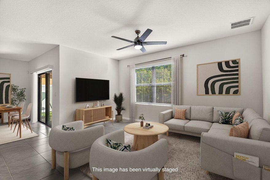 MOTIVATED SELLER! Currently generating OVER $33,000 in REVENUE yearly! Immediate income potential. This solid concrete block home, built in 2022, sits in the desirable Celebration Pointe community. Currently occupied with a long-term tenant, this is an excellent opportunity for investors. HOA includes outstanding amenities at a great value: pool, clubhouse, playground, dog park, walking trails, and a picnic area. Conveniently located near I-95, dining, and shopping. Don't miss out!