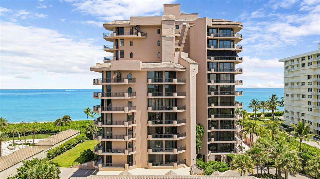 Absolutely breath taking unobstructed ocean views from every room. This spacious 3 bedroom and 3 full and 1 half bathroom condo has great space with a Huge wrap around balcony. There is a private elevator that leads you directly into the condo and also has a separate service entrance for convenience. There is a a private deeded cabana that does convey with the sale and there is a storage closet and 1 covered parking space. This luxury building has an elegant entry foyer and lobby , guest room, billiard room , exercise room , pool, spa and a private beach access. This is a must see!!