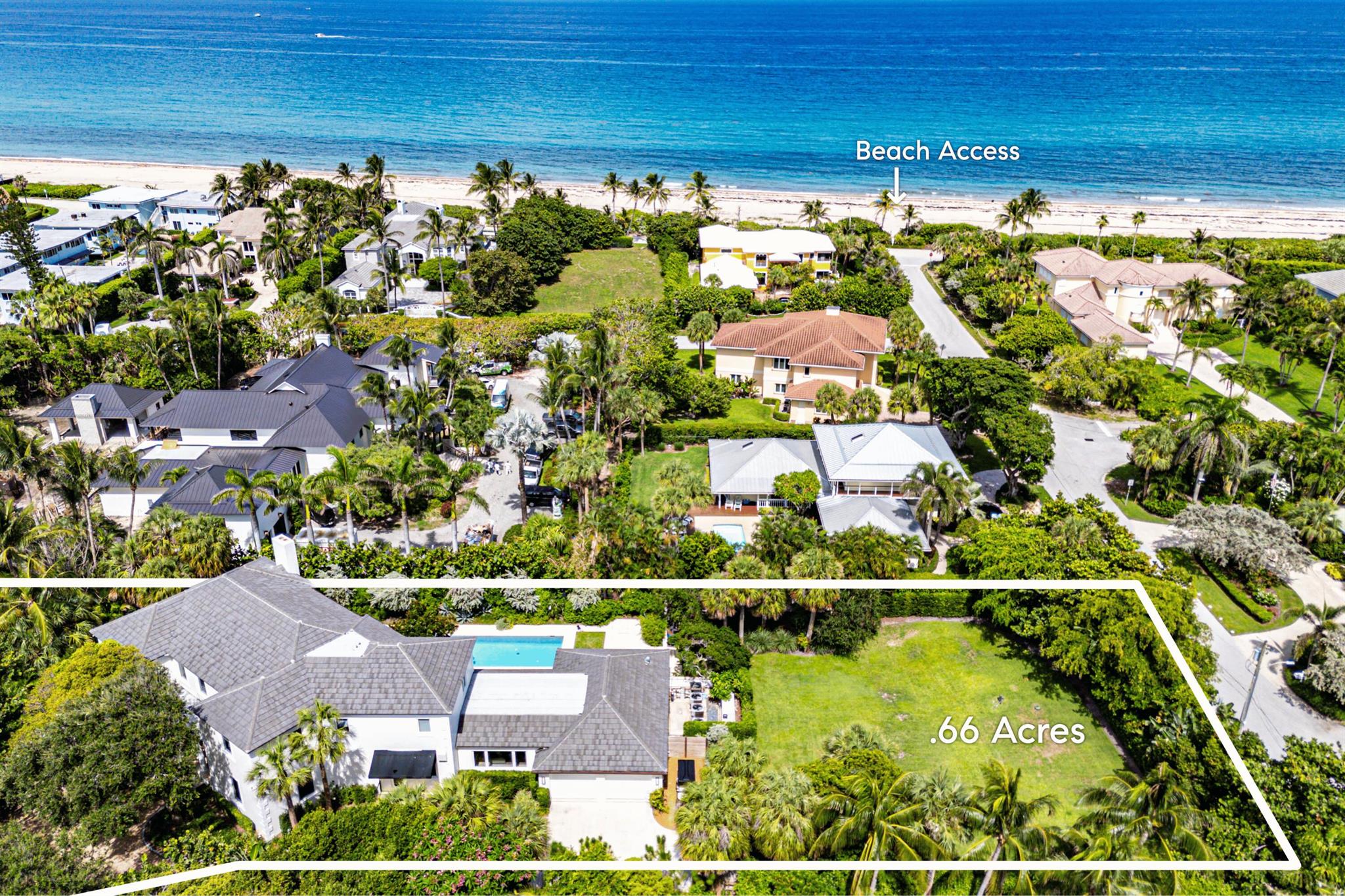 Steps to the ocean, this like-new 4-bed, 5.5-bath home with lap pool blends everyday ease with elevated coastal living. Set on a rare 2/3-acre cul-de-sac lot, you're surrounded by 6,542 total square feet of soaring ceilings, a sweeping spiral staircase, and sunlit living spaces. The new kitchen is a dream for gathering, with Thermador appliances, Cristallo Quartz, a Galley sink, and dual dishwashers. The primary suite feels like a retreat, with a spa-style bath wrapped in book-matched Avocatus Quartz. Control4 smart tech, ADT security, a Generac generator, new roof, and Marvin impact windows offer comfort and peace of mind. Beach days are effortless with dedicated private golf cart access.Just minutes to Downtown Delray, Palm Beach Island, Manalapan, West Palm Beach,
