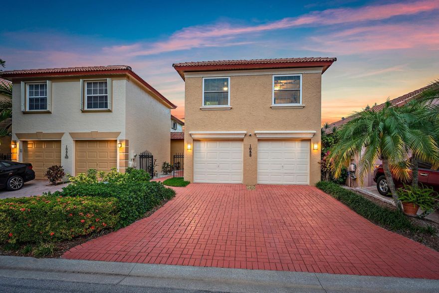 Welcome to 1088 Via Jardin, a beautifully updated residence nestled within the sought-after gated community of Woodbine in the heart of Palm Beach Gardens. This move-in ready home blends modern updates with timeless Florida charm, offering a fresh, stylish interior that's ready to enjoy from day one. Tucked behind the private gates of Woodbine, residents enjoy a quiet, well-maintained neighborhood with the security and serenity of gated living, all while being just minutes from everything Palm Beach Gardens has to offer. Spend your weekends shopping at The Gardens Mall or strolling the boutiques and restaurants at Downtown at the Gardens and Legacy Place. Golf enthusiasts will appreciate being close to PGA National and the area's renowned championship courses, while outdoor lovers are a sh ort drive from the pristine beaches of Juno and Jupiter. Commuting is a breeze with quick access to I-95 and Florida's Turnpike, and Palm Beach International Airport is just a short drive south. Top-rated schools, parks, medical facilities, and dining options are all within easy reach, making this location truly second to none. Whether you're searching for a full-time residence or a seasonal retreat, 1088 Via Jardin offers the perfect combination of updated comfort, convenient location, and the privacy of one of Palm Beach Gardens' most desirable gated communities. Don't miss your opportunity to call Woodbine home.