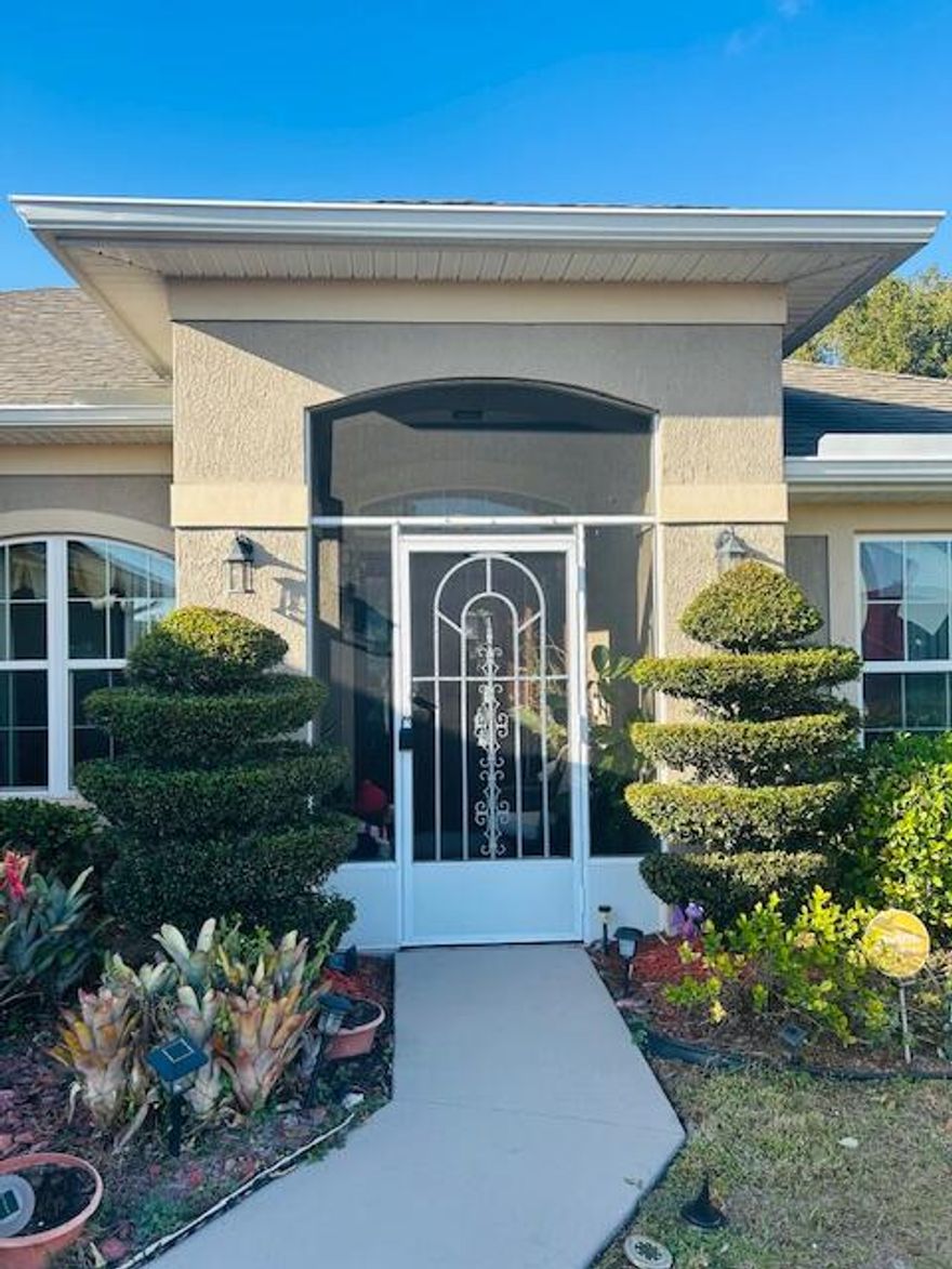 Welcome home! This property has all the space you need on oversized 1/4 acre lot and 2288 sq ft of living space in the sought after Kestor neighborhood of Port St. Lucie. The backyard boasts fruit trees (Ackee, Mango, Papaya, Sweetsop, Custard Apple, Naseberry), a cabana to relax in and shed for all the tools. Inside, the home offers four spacious bedrooms and three full bathrooms, a large kitchen located in the center of the home, a separate dining area, a den/flex space which could be easily converted to a fifth bedroom. The enclosed back patio makes the perfect lanai to comfortably enjoy the view on those chilly winter Treasure Coast evenings. This home also features a three-car garage for all the toys, a screened-in front entryway and beautifully kept landscaping for extra curb appeal