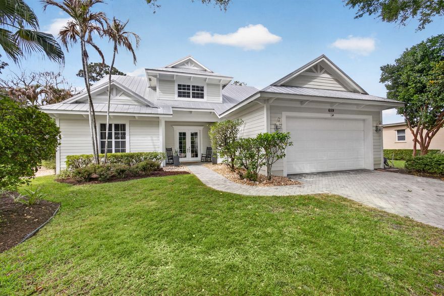 This beautiful 4-bedrm, 4-bathrm, Key West, scrn pool, with oversized 2 car garage situated on a cul-de-sac, backing up to preserve. Sought after Estate Section of Oak Ridge Estates Gated Community, 3 of the bedrms feature en-suite bathrooms, providing comfort and privacy. Former model, this CBS, has split floor plan with an upstairs loft, Wainscoting and shiplap & Crown molding throughout. Main bedroom located on the first floor.  newer appliances, metal roof and pool redone in  2018, 2-A/C units 2023, equipped with Blue light protection for improved air quality. Open main living area is enhanced by clerestory windows, which flood the space with natural light while maintaining privacy.  Community amenities, Club house ,Heated pool, Boat ramp, and Ocean access, perfect for Boating!