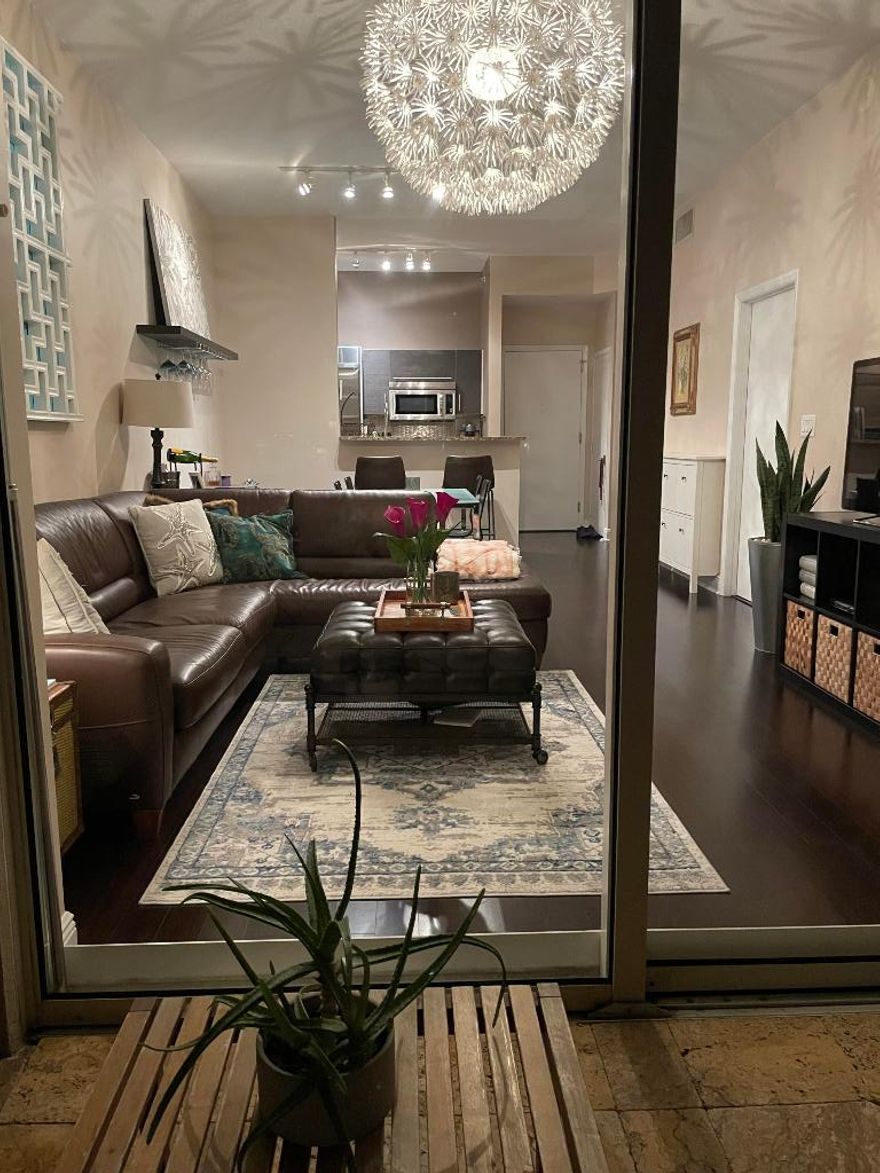 SEASONAL! YESS! Construction completed on this balcony. Stunning 1 Bedroom condo in the Heart of Downtown West Palm Beach! Experience upscale urban living in this beautifully appointed, professionally decorated one bedroom condo. Features same floor parking and 10ft ceilings access to back elevator. This stylish residence features an open concept with natural light, high end finishes and south facing custom design oversized balcony. Enjoy Tempur-Pedic king size bed and sectional sofa bed.  Resort style amenities, walk across to some of the finest dining in the area. Best part is this luxury condo is offered extra short term 60days. Move in ready and truly one of a kind.