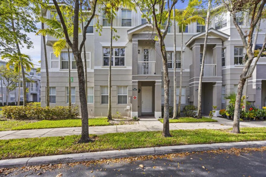 Spacious 3-story townhouse with low HOA in a gated community! This well-designed home features a convenient ground-floor bedroom and full bathroom—perfect for guests, in-laws, or a home office—along with a 1-car garage and washer/dryer. The second floor offers a bright and open living area with a comfortable living room, kitchen, and half bath, ideal for entertaining. Upstairs, you'll find two ensuite bedrooms, each with its own private full bathroom for ultimate privacy. Enjoy generous living space, a spacious 1 car garage, a functional layout, and a prime location just 2 miles from Wellington Green Mall, with easy access to shopping, dining, and everyday essentials. Great opportunity!