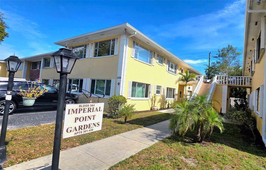 You will fall in love this corner condo on 1st floor in the prestigious Imperial Point Gardens community. Bright & spacious condo 2 beds & 1.5 baths. Spacious & modern living area integrated w/dining & kitchen. Full hurricane windows 2024, kitchen w/newer cabinets & SS steel appliances. Tiles throughout. Upgrated club house, The Point Club w/recreation room, recently fully renovated, heated pool, bathrooms, kitchen facility & fine sitting area. Common laundry next to unit.  Manager on site. Parking assigned & full storage. Everything is nearby: main road, beaches, variety of restaurants, cafes, banks, shopping malls, hospitals, gyms, public & private schools: Coleman's, Westminster & Pinecrest. HOA included: water, basic cable tv & wifi. All ages. Leasing after 2 years. Cash or financing.