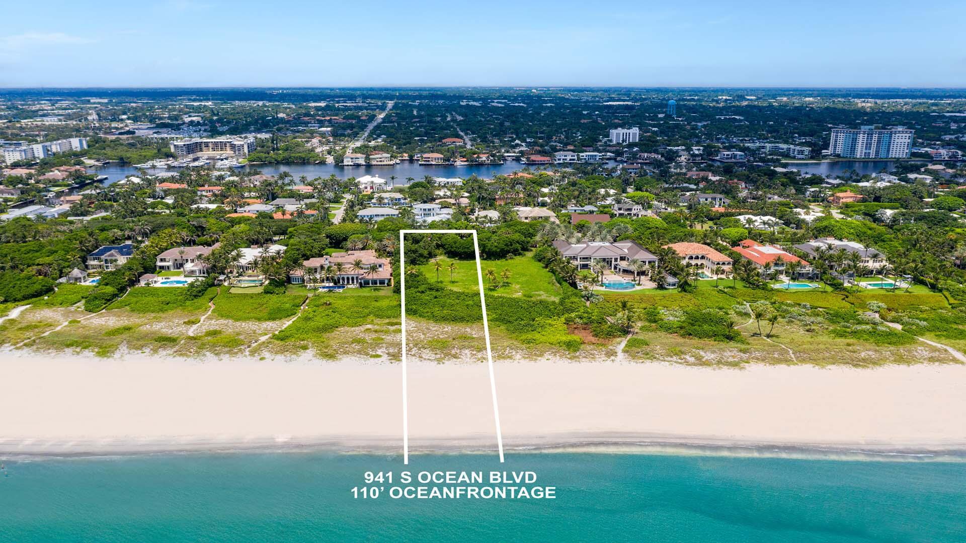 Oceanfront vacant parcel in East Delray Beach