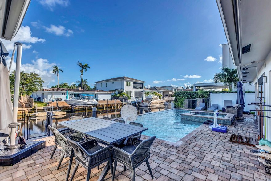 Unfurnished for8,000/Month annual.Fully Furnished 10,000/MonthWelcome to 721 NE 69th Street, Boca Raton - a refined 3-bedroom, 2-bathroom retreat designed for upscale, worry-free living. Huge dock space for your boat, with two Jetski floats!Property Highlights:Elegant Living Space: Designer interiors with Sonos sound system, smart TVs, stylish furnishings, and a seamless 3-zone WiFi.Gourmet Kitchen: Fully stocked with stainless steel appliances, granite countertops, and a premium coffee maker, creating a five-star dining experience at home.Luxurious Bedrooms & Baths: New furniture, Four Seasons sheets, and spa-inspired bathrooms for ultimate relaxation.