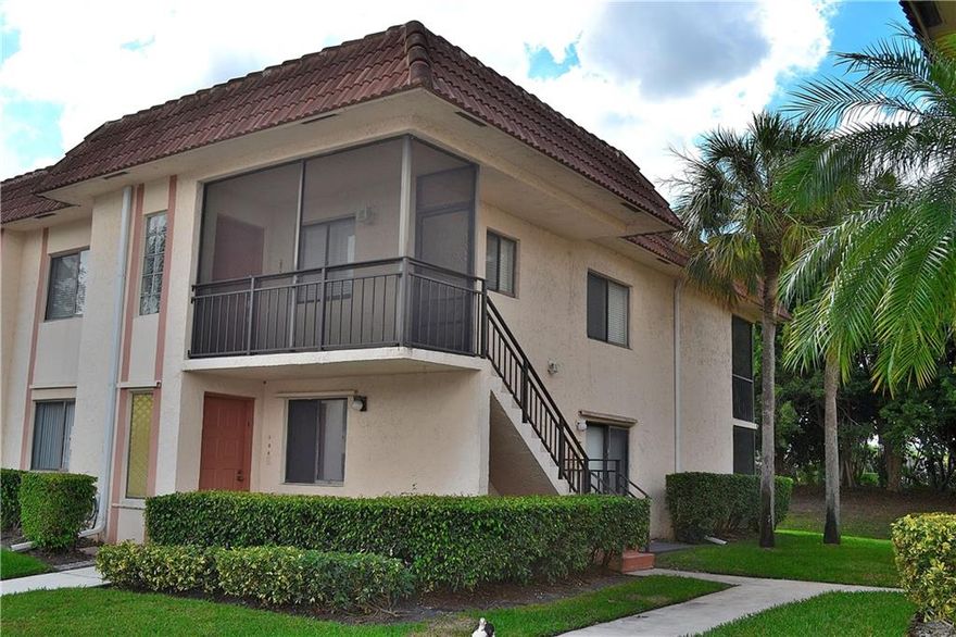 Great location on this large waterfront 2 bedroom 2 bath corner ground floor unit with lots of light. Interior features New Kitchen with white shaker style cabinets and Quartz counters. Tiled throughout. Large Master bedroom with walk in closet. Screened porch with Serene water views! Washer and dryer in unit. Community offers great schools, amenities and more!