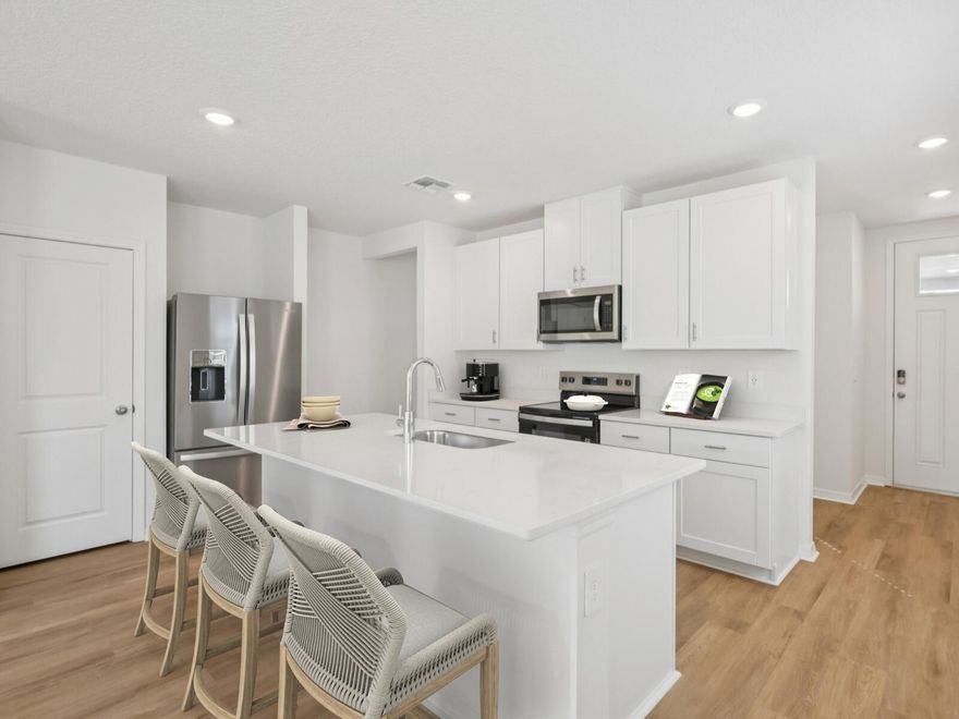 BRAND NEW energy - efficient home Dec 2025! The Acadia by Meritage Homes offers 1,607 sq ft of energy-efficient living with 4 bedrooms and 2 baths in a smart single-story layout. Enjoy an open-concept design featuring a spacious kitchen, dining area, and great room--ideal for entertaining. The private primary suite includes a walk-in closet and ensuite bath, while three additional bedrooms offer flexibility for guests or a home office. Located in Terra Lago, a new community with resort-style amenities including a clubhouse, pool, and walking trails. Conveniently situated near both Martin and Palm Beach County, Terra Lago blends small-town charm with modern living.
